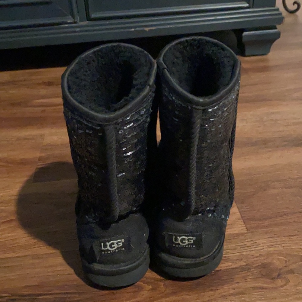 Black Sequin Ugg Boots